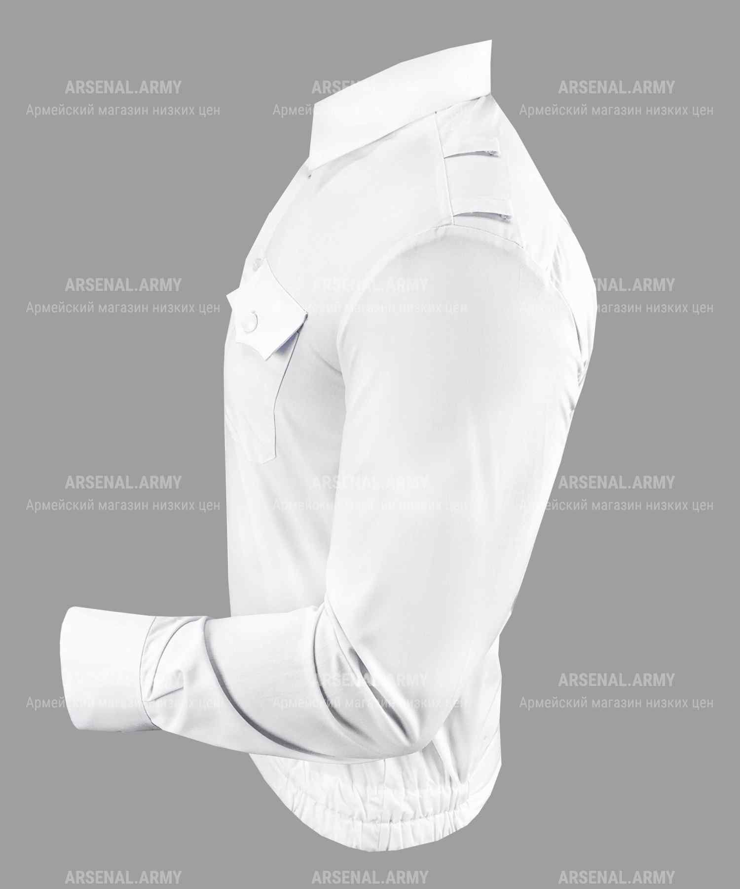 Рубашка полиции мужская белая (длинный рукав)