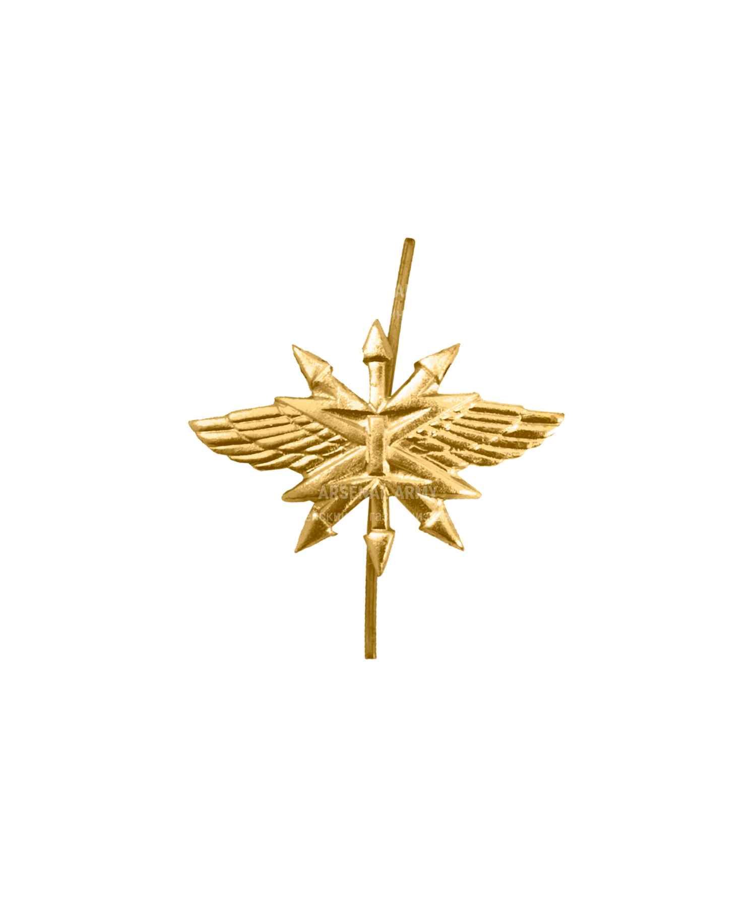 Эмблема войск связи металлическая нового образца