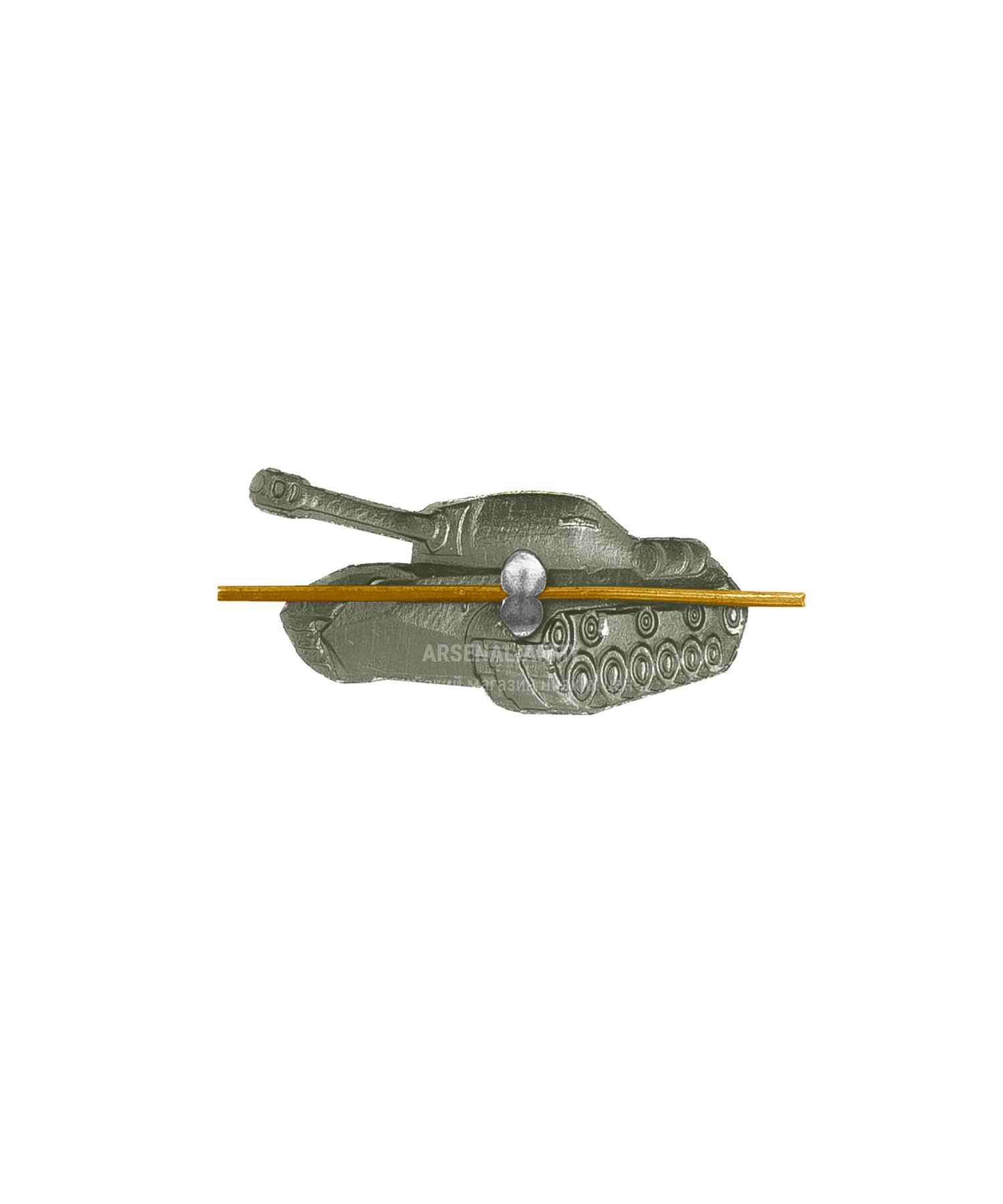 Эмблема танковые войска зеленая (правая)