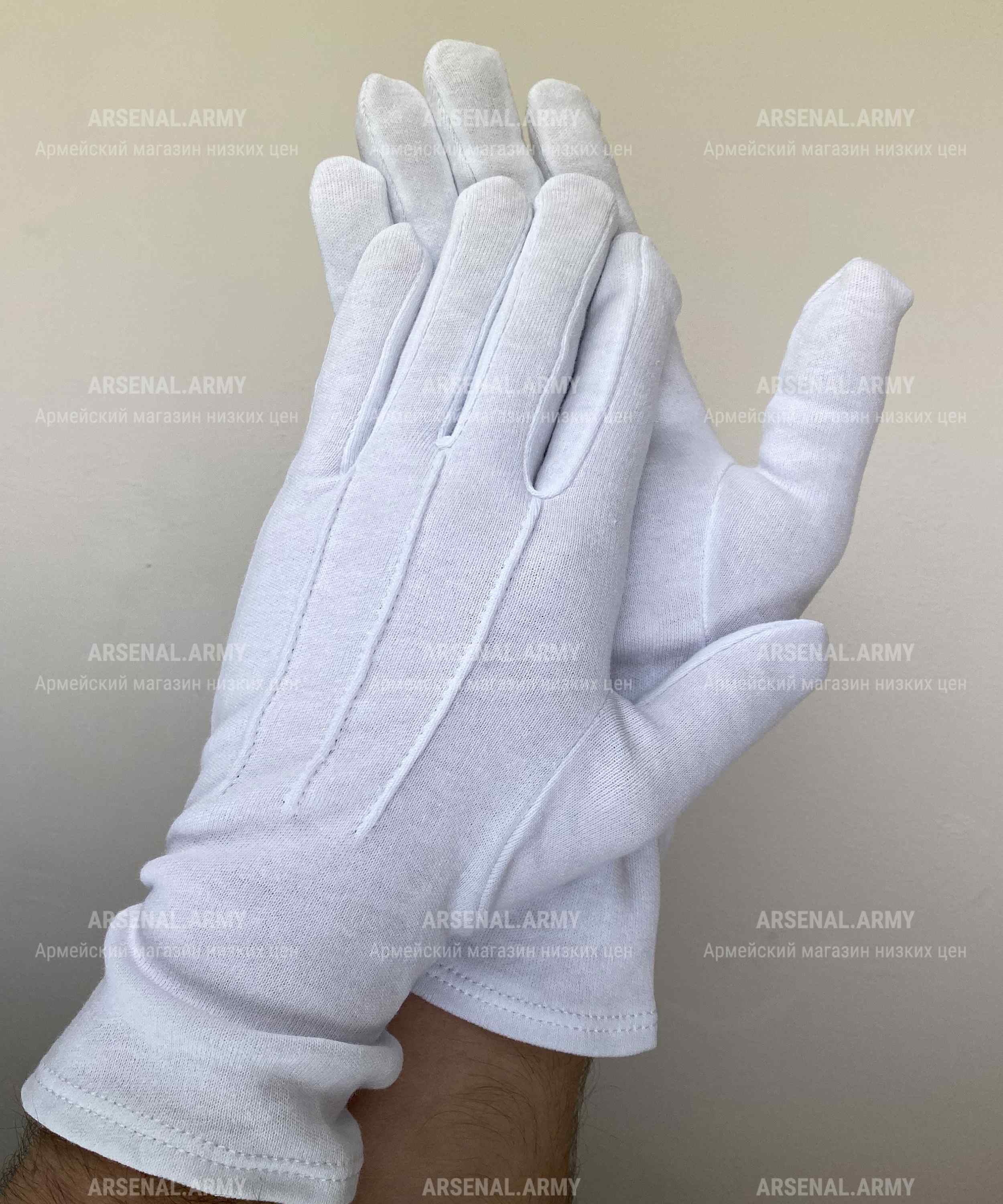 Перчатки парадные белые — 4