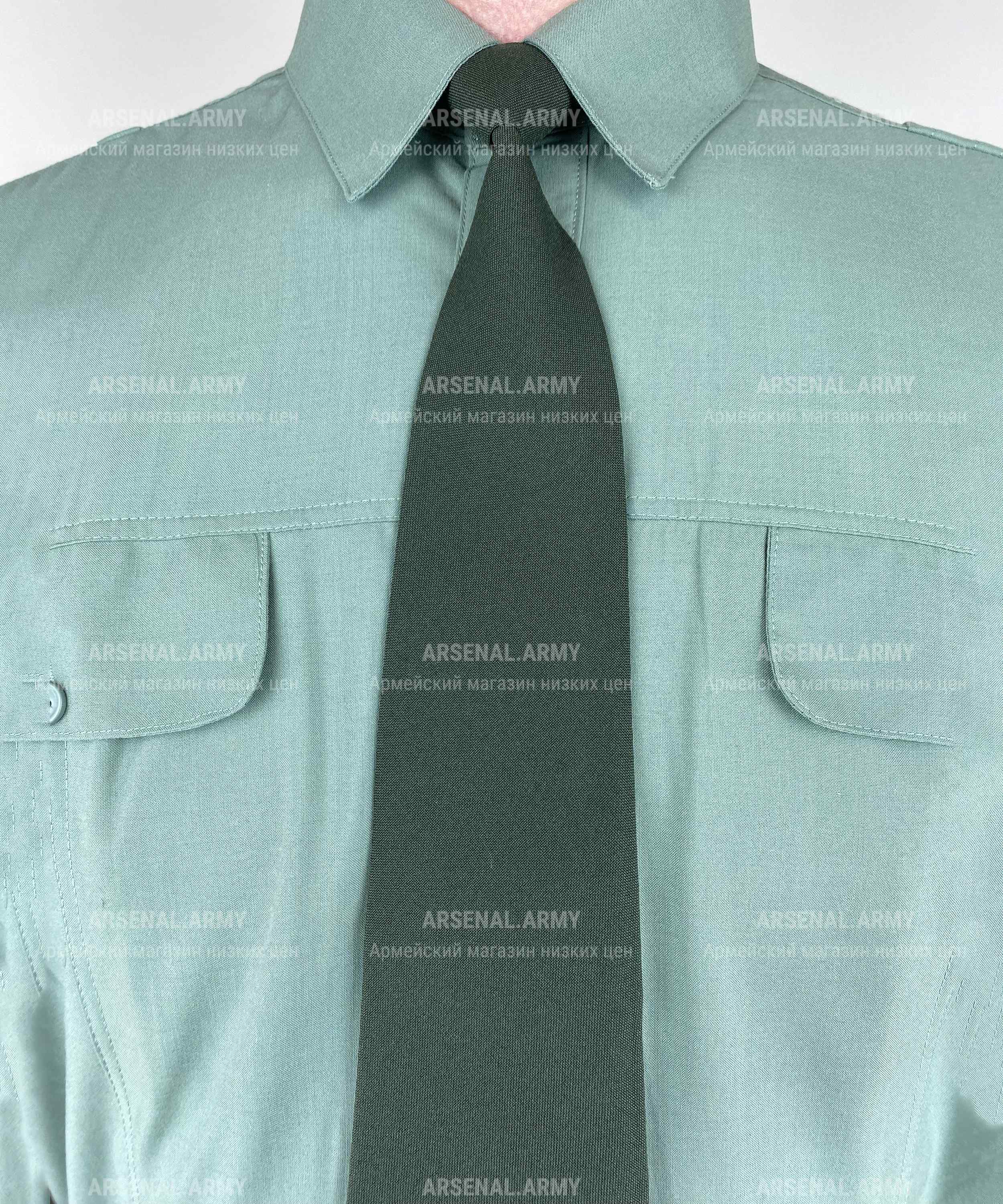 Галстук оливковый — 2