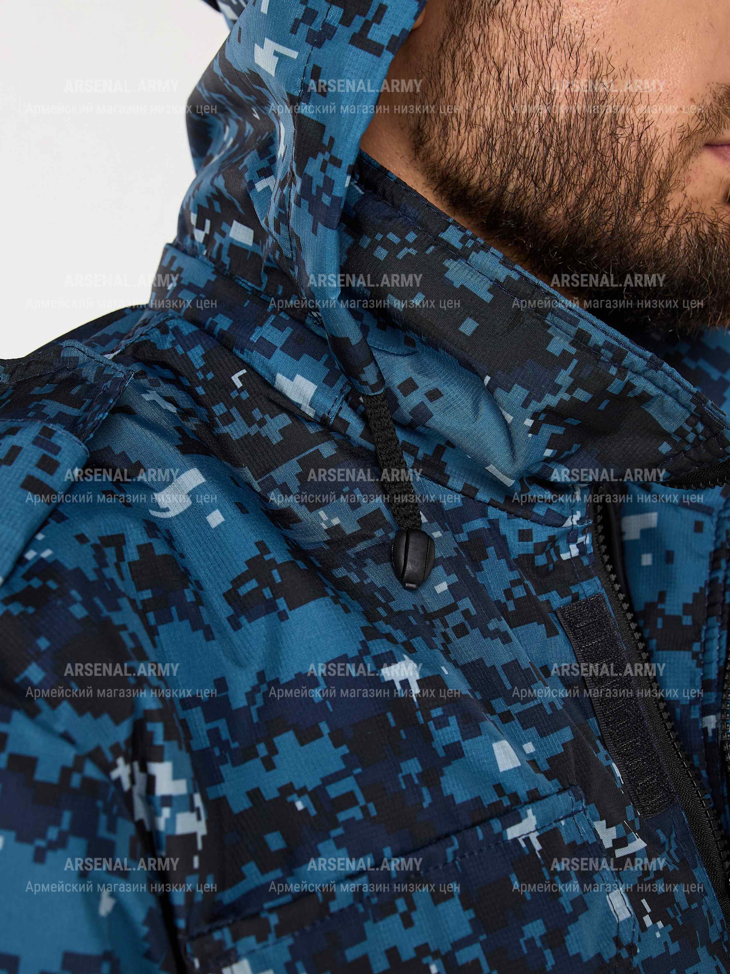 Ветровка цифра синяя синтепон — 7