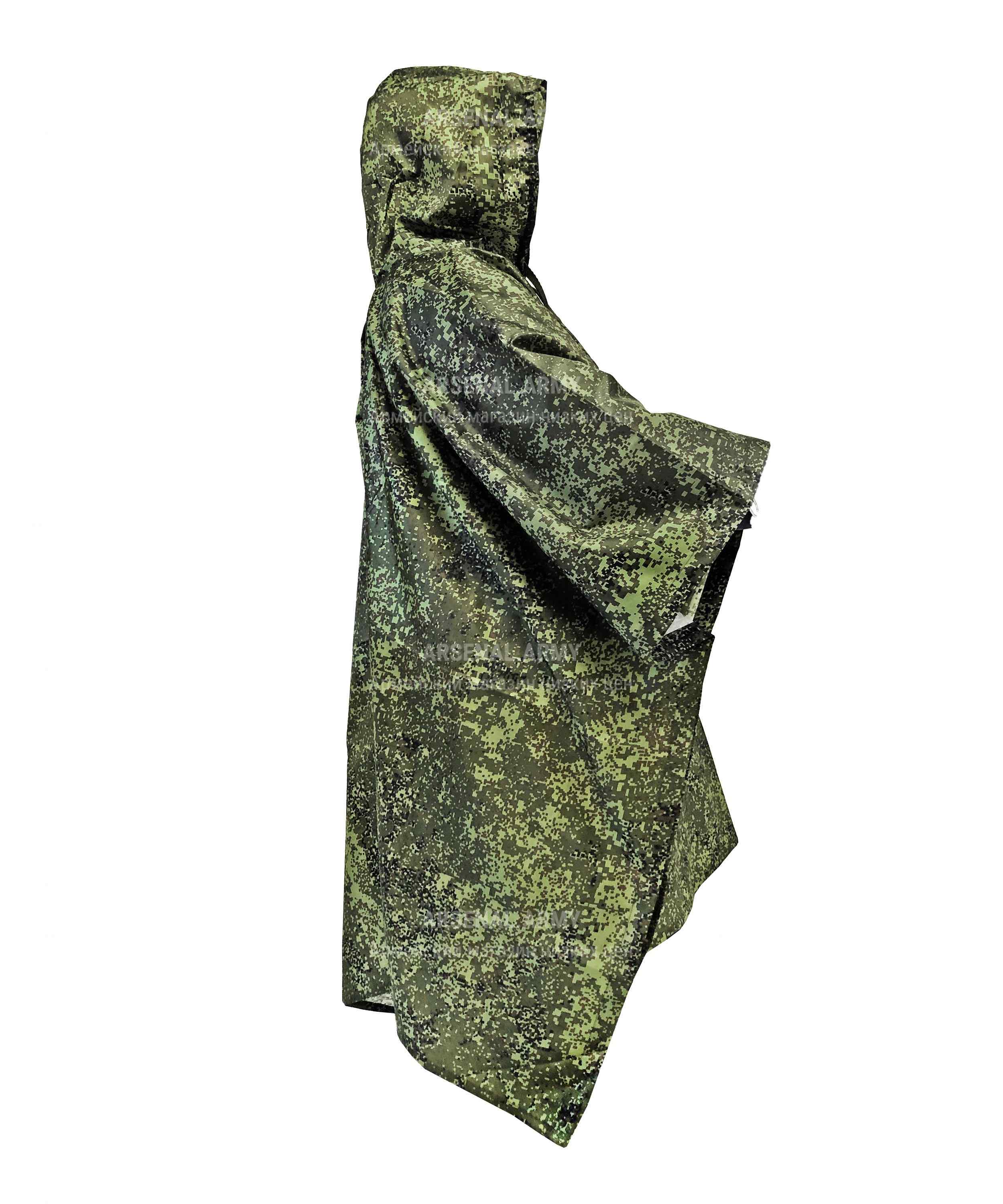 Плащ-накидка (пончо) влагозащитный цифра зеленая — 2