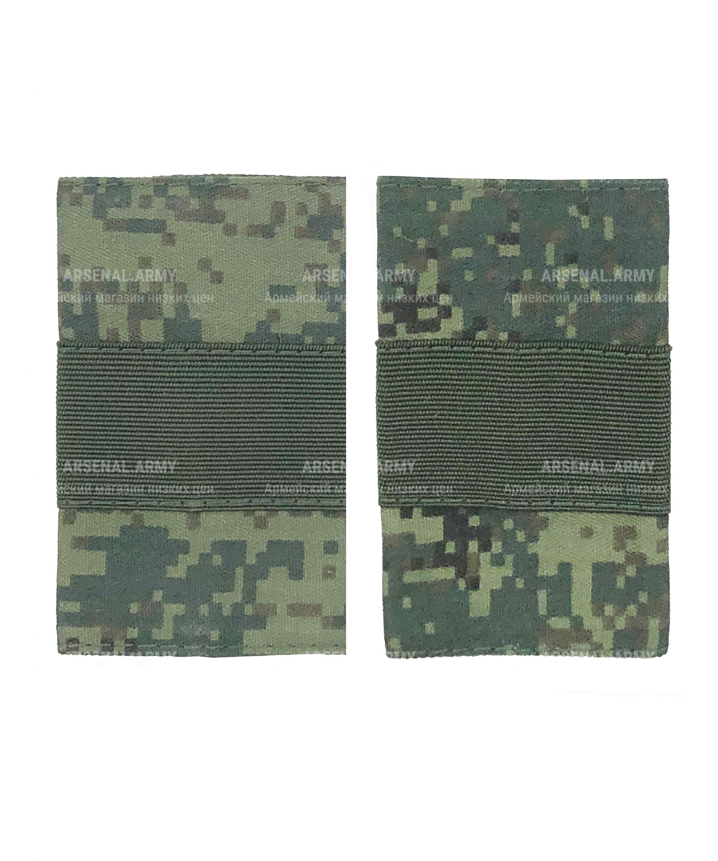 Фальшпогоны пиксель зеленый cтарший сержант — 1