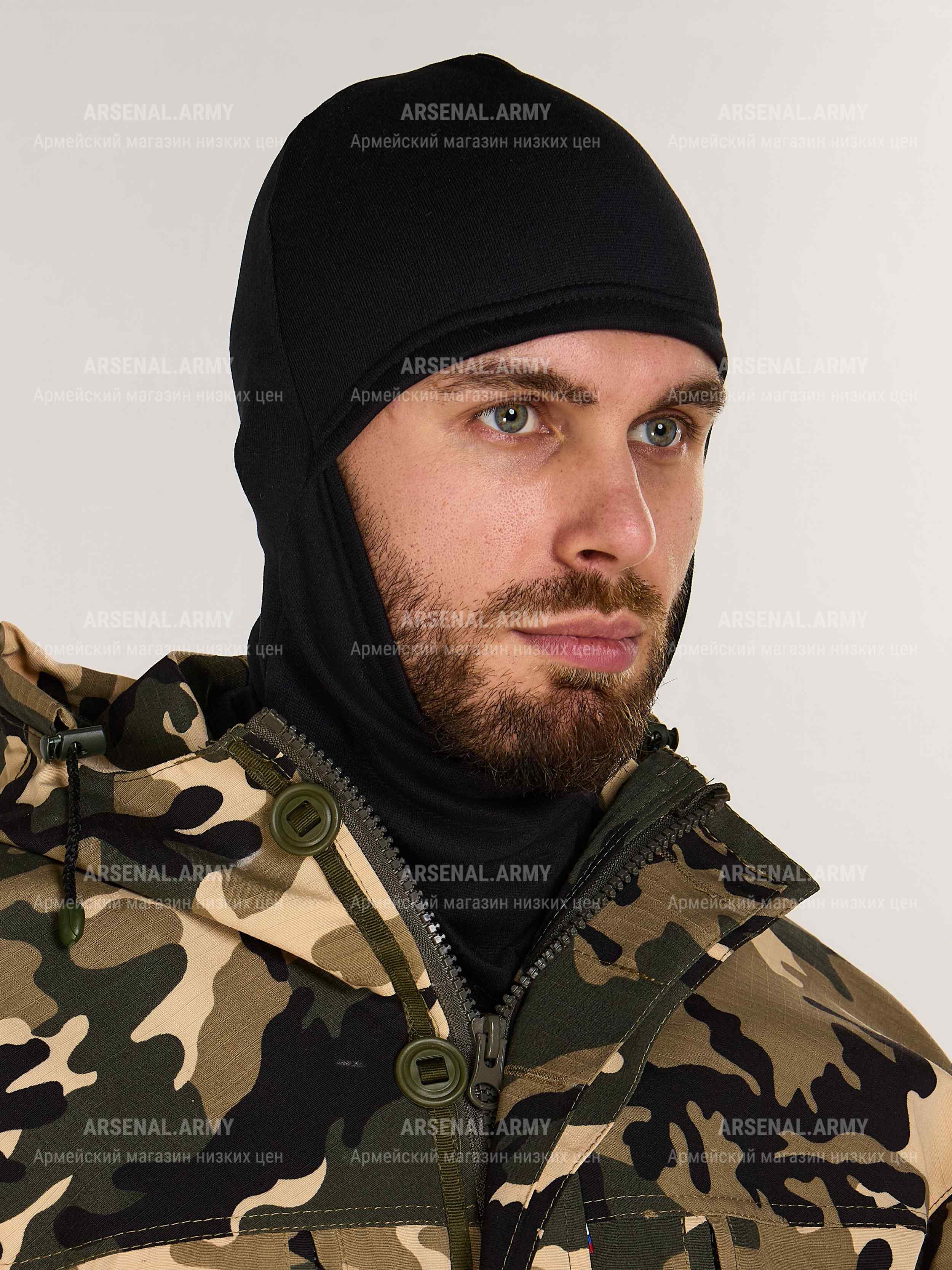 Маска балаклава трикотажная утепленная — 5