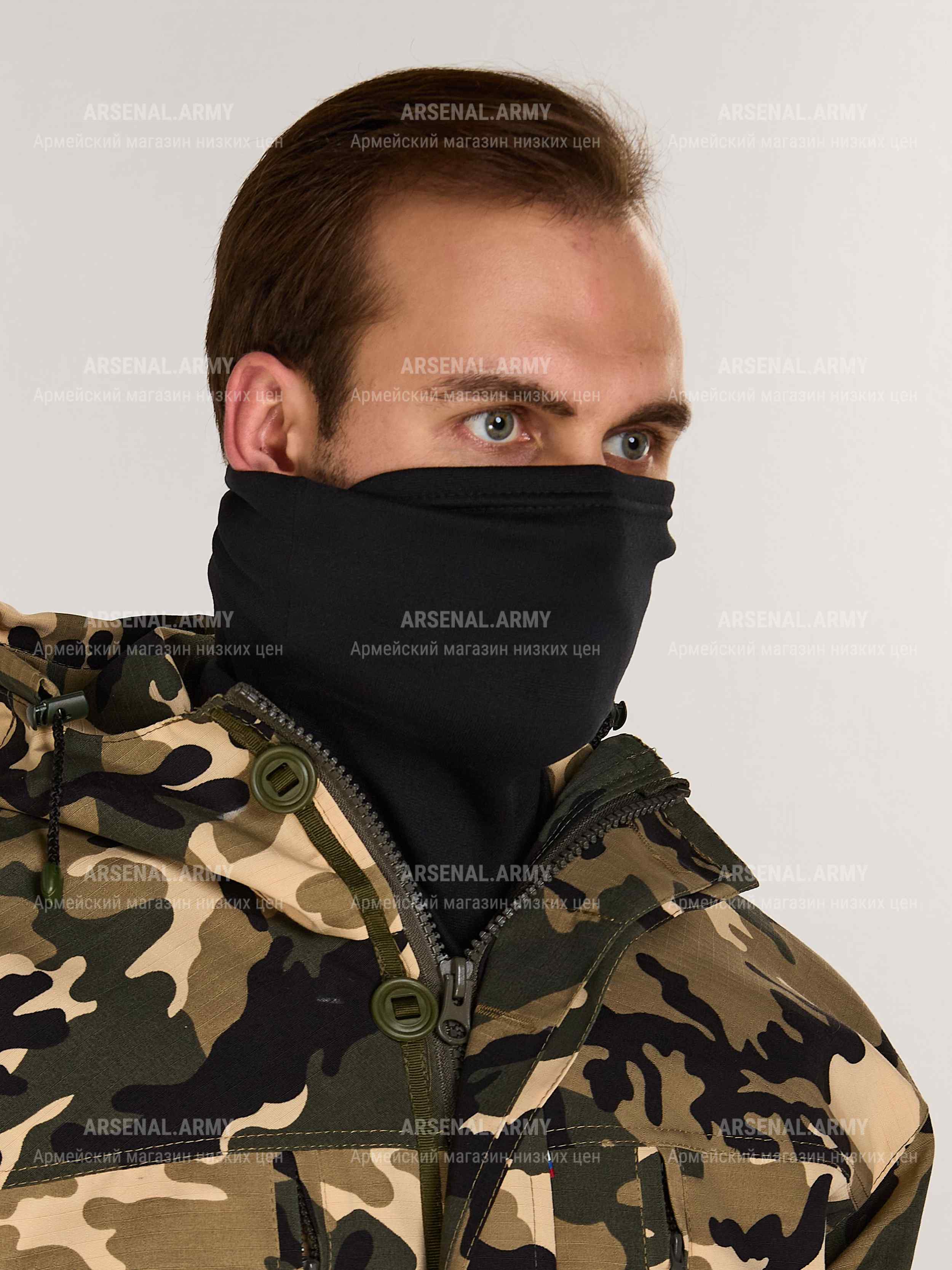 Маска балаклава трикотажная утепленная — 6