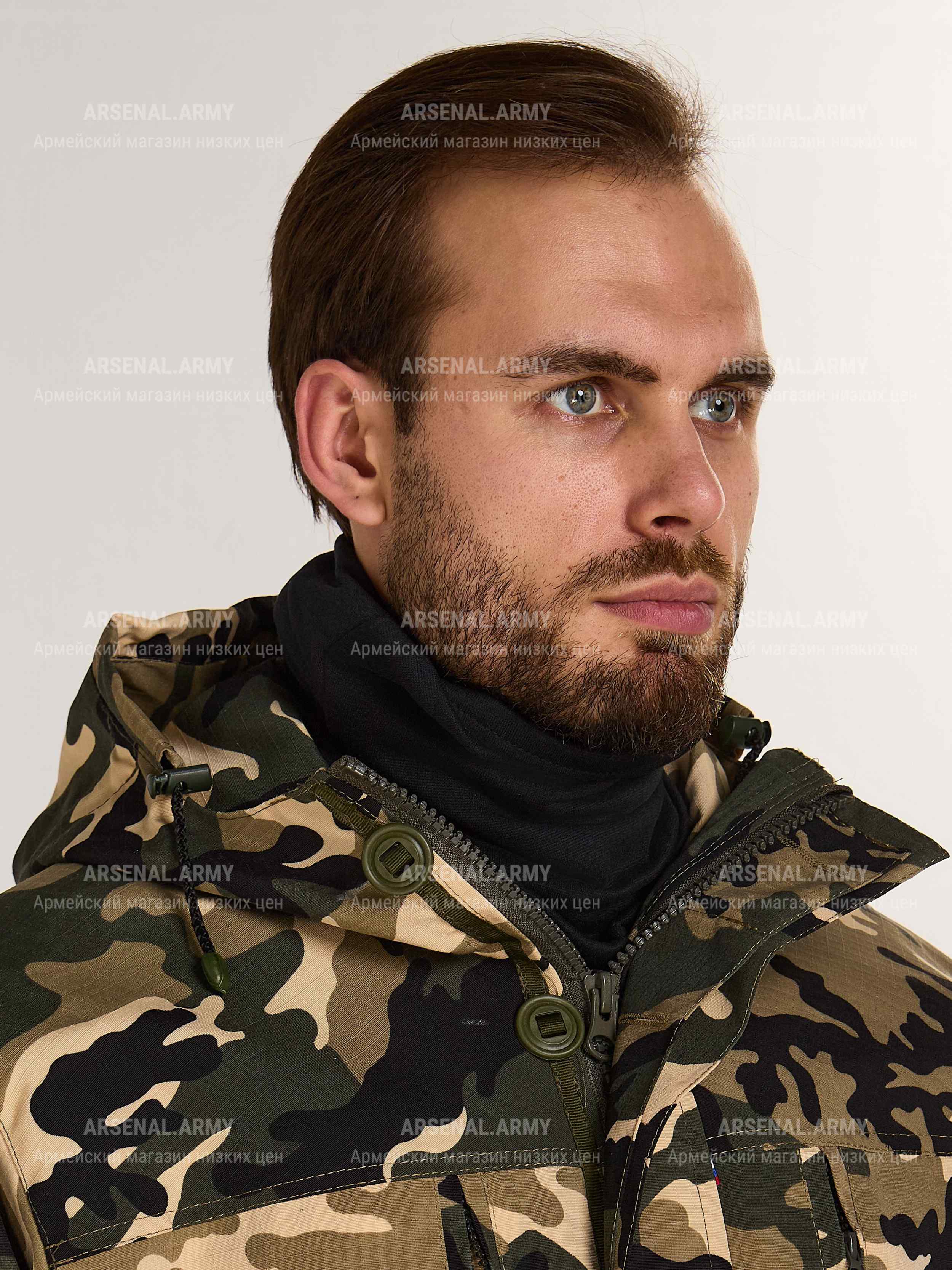 Маска балаклава трикотажная утепленная — 7