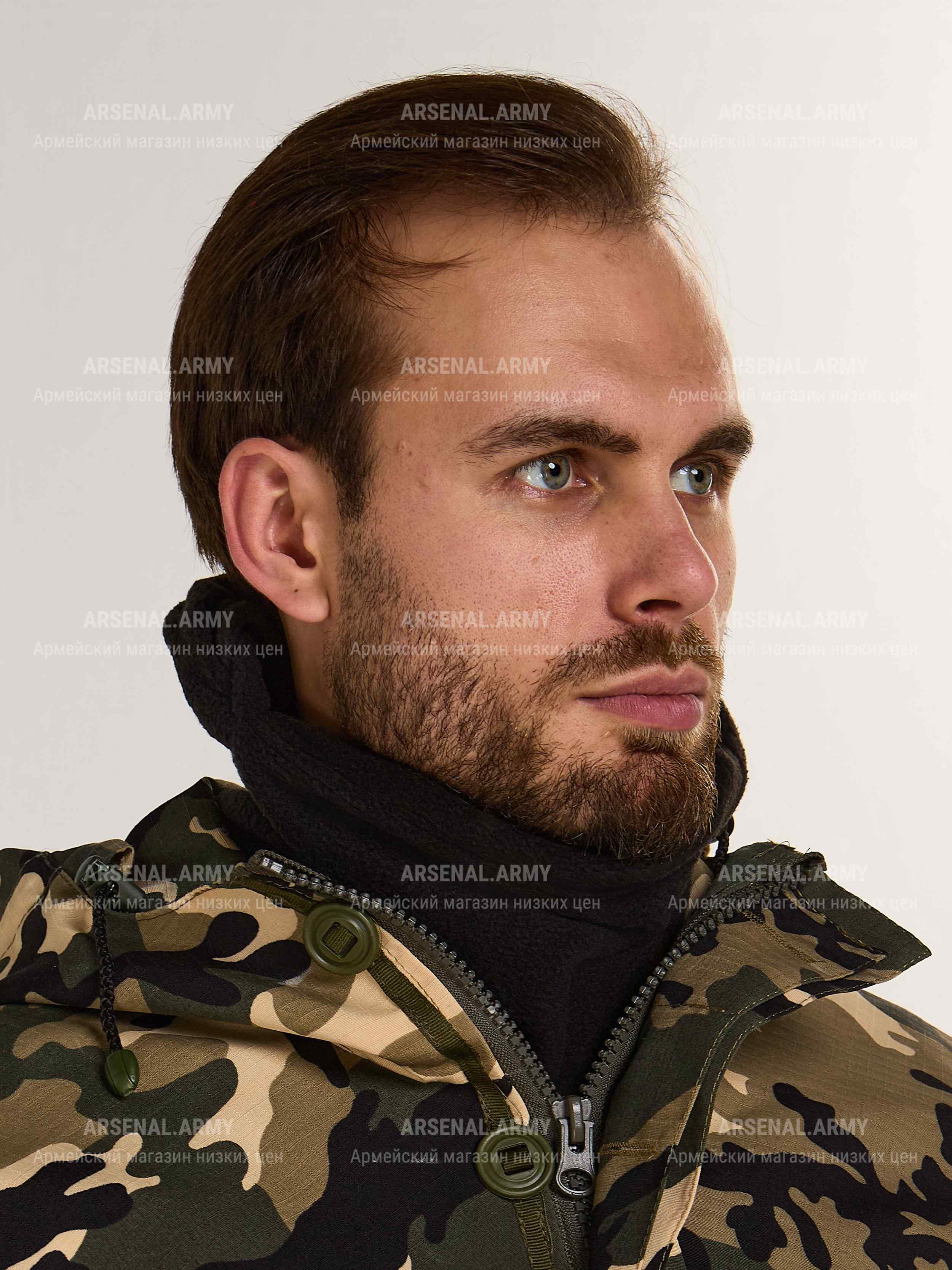 Маска балаклава флисовая черная — 8