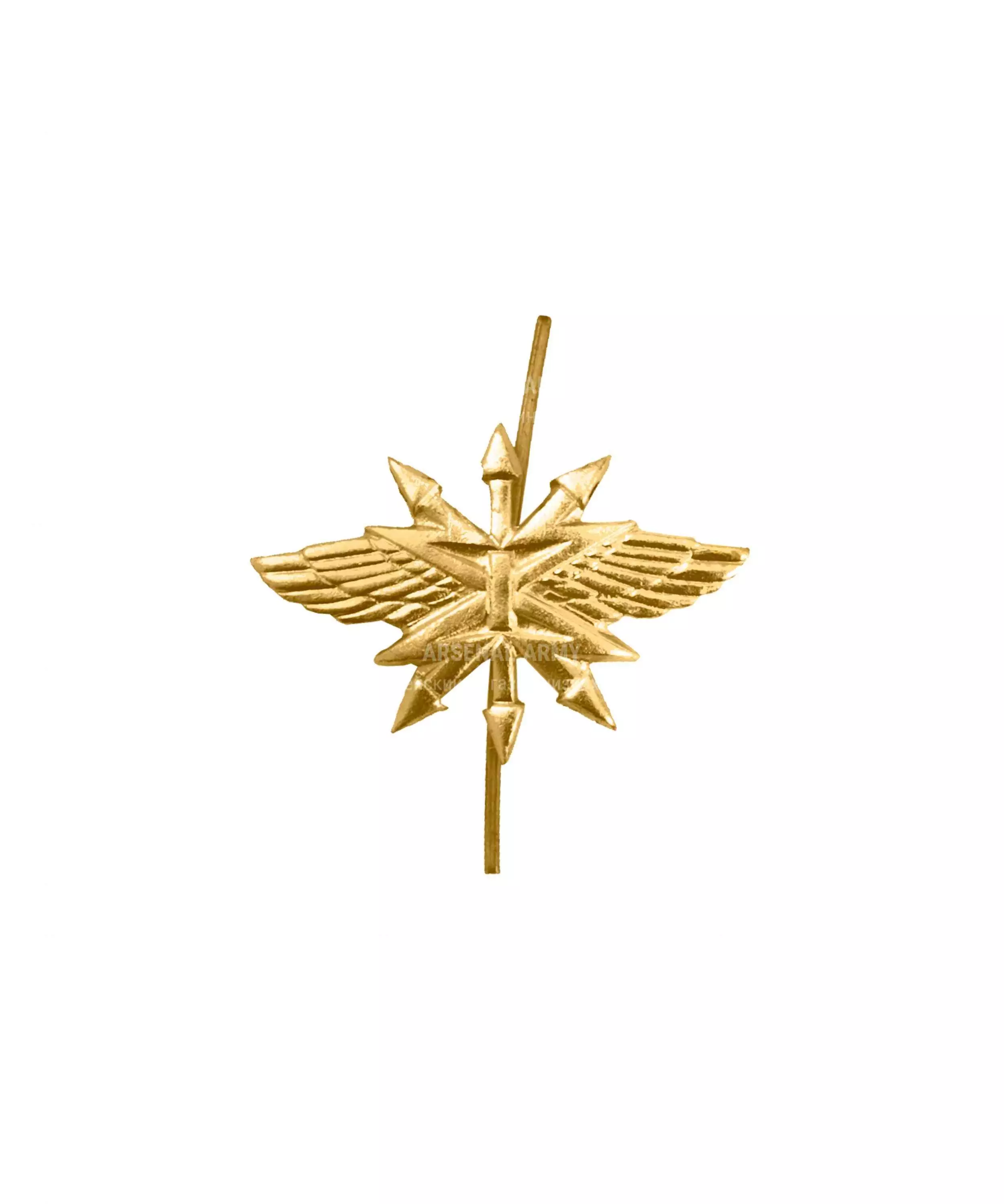 Эмблема войск связи металлическая нового образца — 1