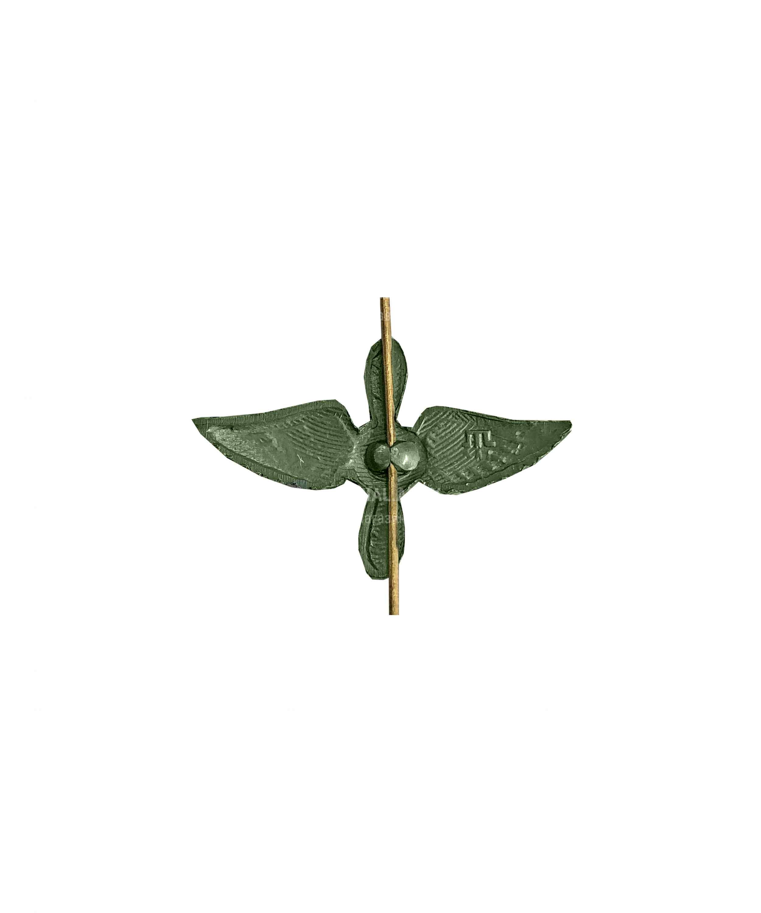 Эмблема ВВС металлическая зеленая — 2