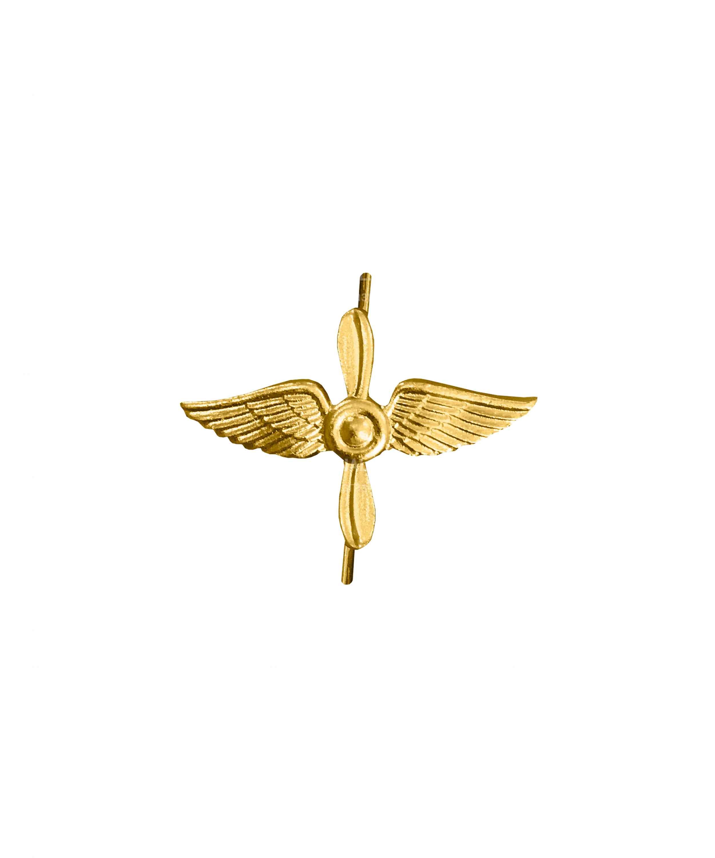 Эмблема ВВС металлическая золото — 1