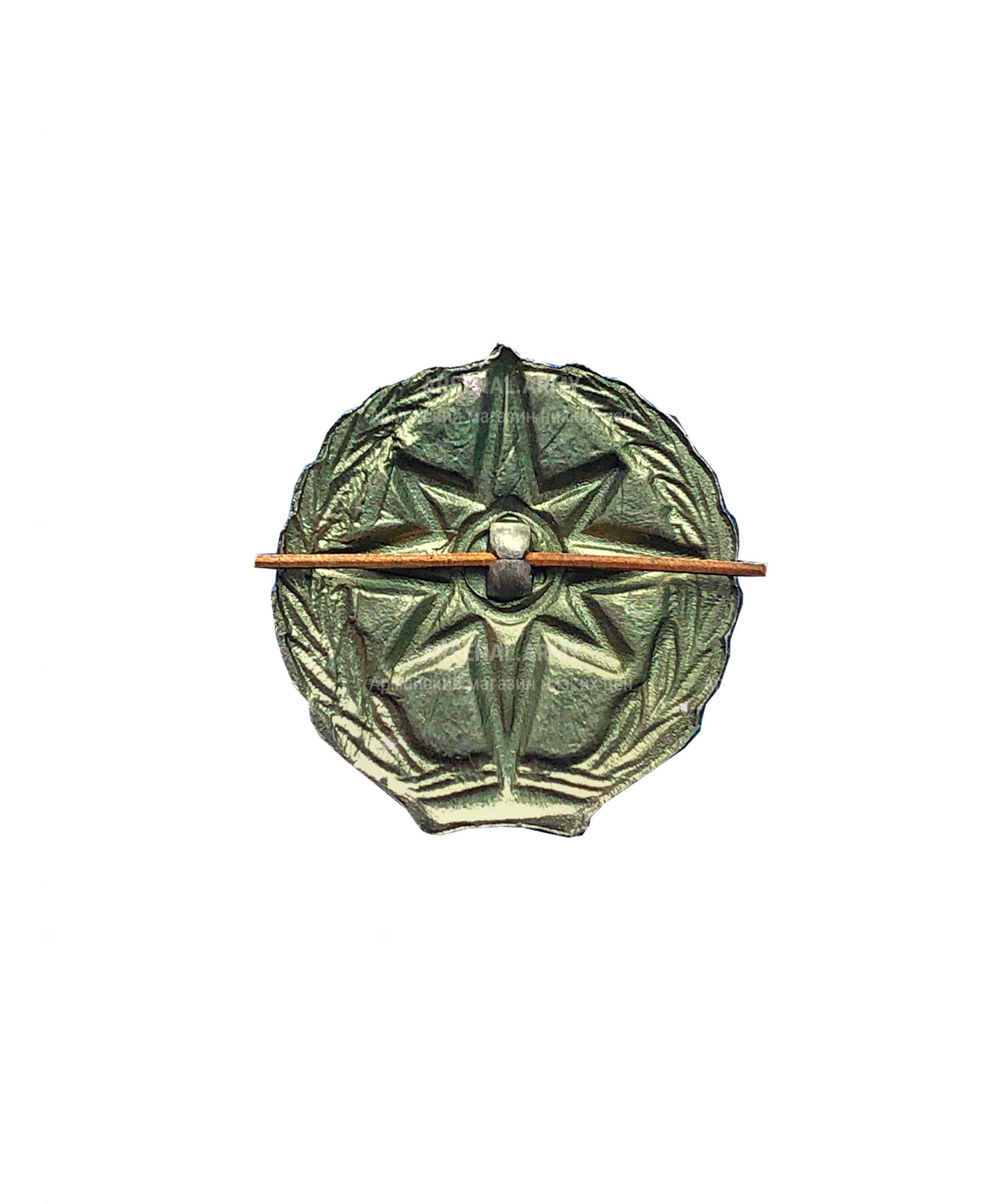 Эмблема МЧС металлическая зеленая — 2