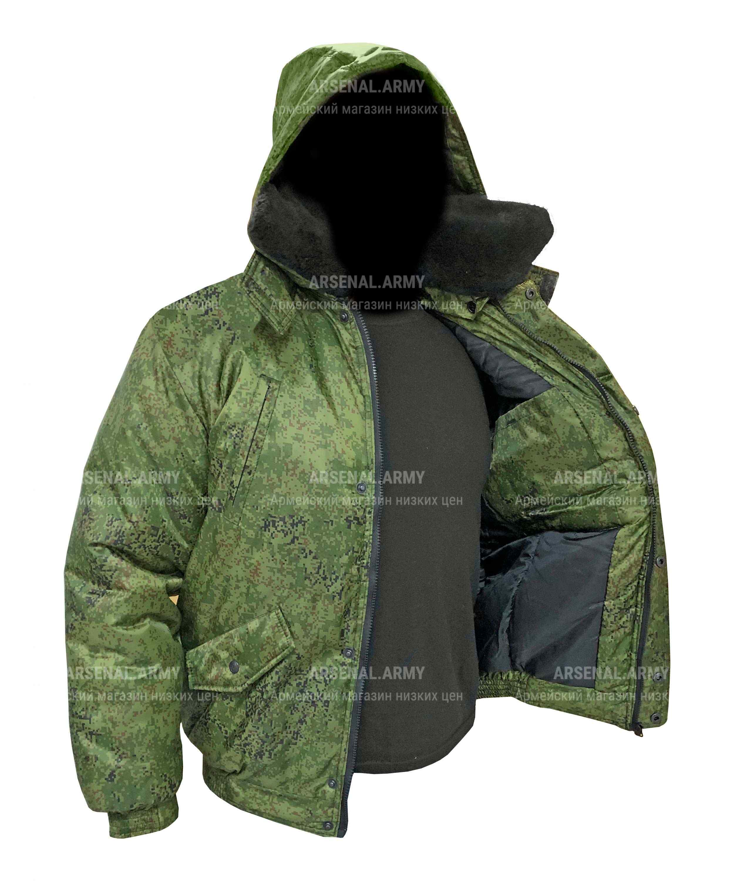Куртка зимняя Норд цифра зеленая — 3