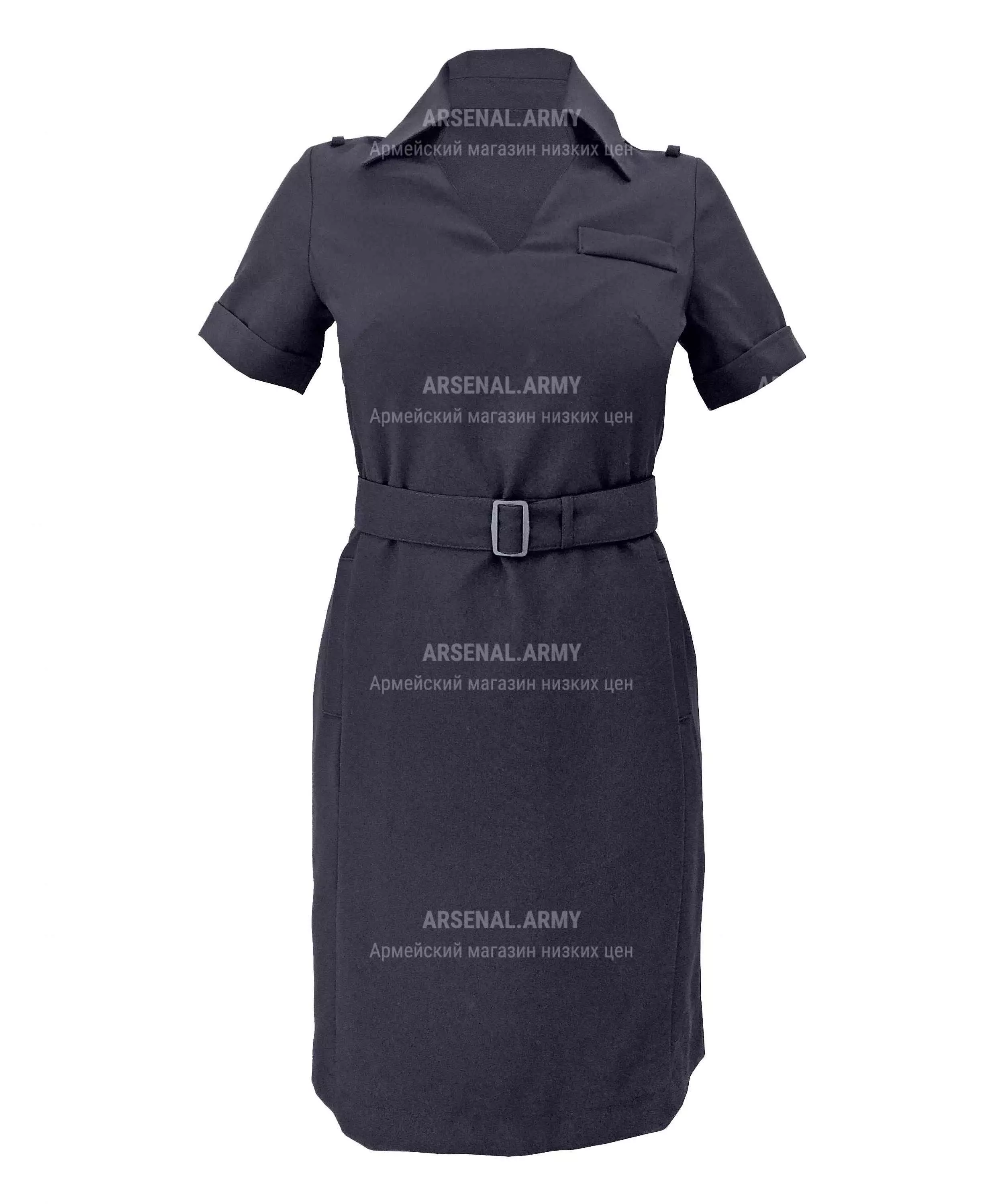 Платье полиции габардин короткий рукав — 1