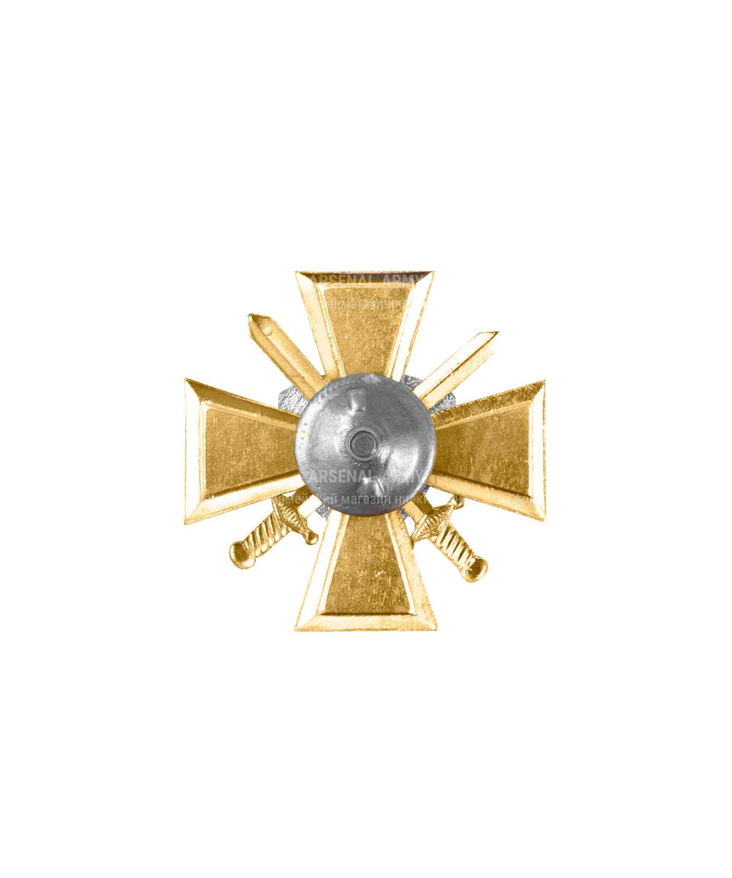 Значок металлический Грифон крест