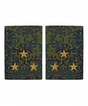 Превью Фальшпогоны цифра желтая вышивка Старший Лейтенант &mdash; 1