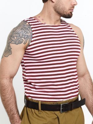 Превью Майка тельняшка краповая &mdash; 4