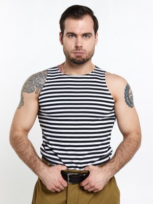 Майка тельняшка черная &mdash; 1