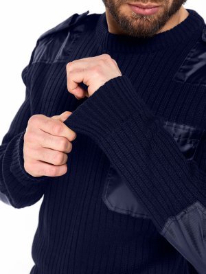 Превью Свитер форменный темно-синий &mdash; 5