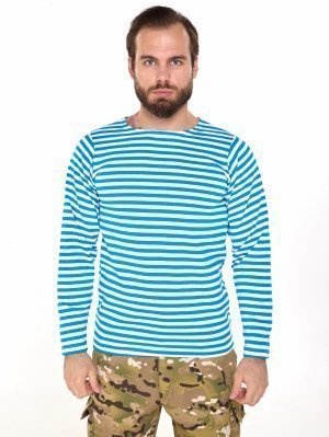 Тельняшка голубая с начесом &mdash; 1