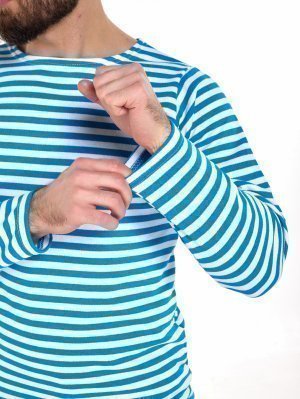 Тельняшка голубая с начесом &mdash; 4