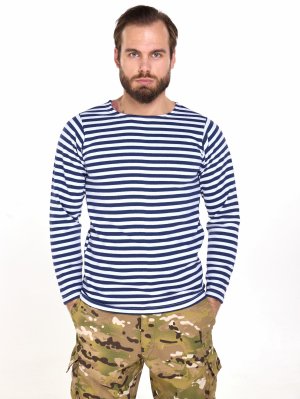 Превью Тельняшка темно-синяя ВМФ с начесом &mdash; 1