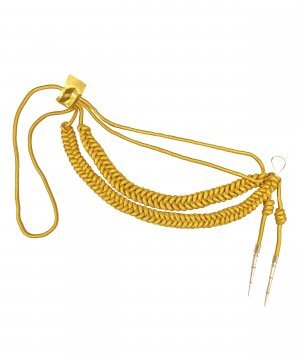 Превью Аксельбант офицерский старший состав 2 наконечника шелк &mdash; 1