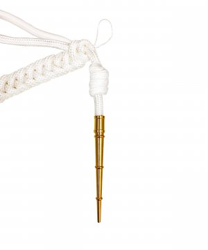 Аксельбант офицерский младший состав 1 наконечник белый &mdash; 2