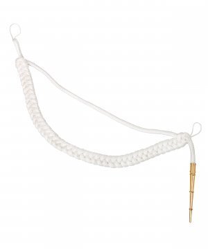 Аксельбант солдатский уставной шелк белый &mdash; 1