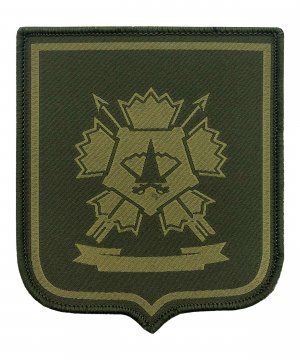 Превью Шеврон жаккардовый спецназ ВС зеленый на липе &mdash; 1