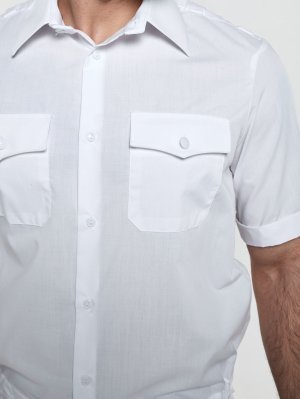 Рубашка полиции мужская белая (короткий рукав) &mdash; 6