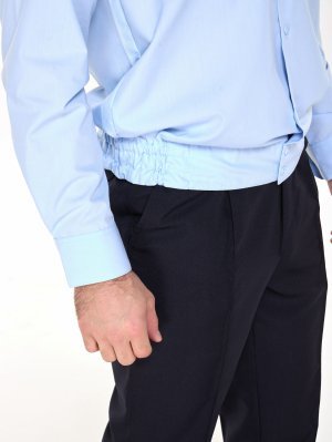 Превью Рубашка полиции мужская голубая (длинный рукав) &mdash; 7