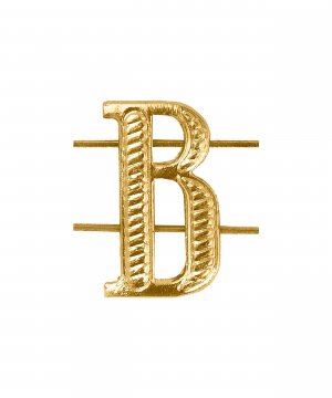 Буква на погоны В желтая &mdash; 1