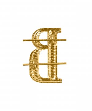 Буква на погоны В желтая &mdash; 2