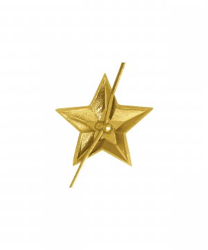 Звезда на погоны желтая 18 мм &mdash; 2