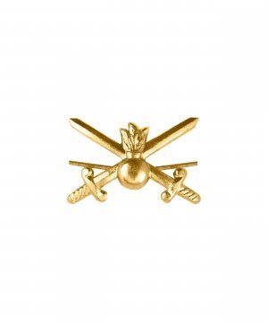 Превью Эмблема сухопутные войска нового образца металлическая желтая &mdash; 1