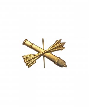 Эмблема ПВО металлическая желтая &mdash; 1