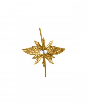 Превью Эмблема войск связи металлическая нового образца &mdash; 2