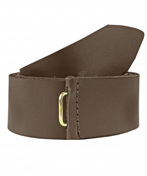 Ремень солдатский коричневый под бляху — 1