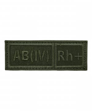 Превью Нашивка группа крови четвертая положительная вышитая полевая на липе &mdash; 2