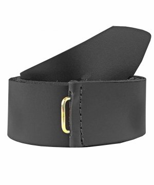 Ремень солдатский черный под бляху — 1