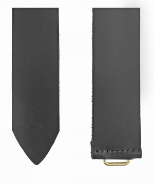 Ремень солдатский черный под бляху — 3