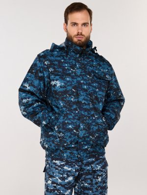 Превью Ветровка цифра синяя синтепон &mdash; 1