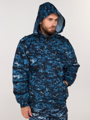 Превью Ветровка цифра синяя синтепон &mdash; 2