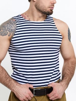 Превью Майка-тельняшка темно-синяя ВМФ &mdash; 5