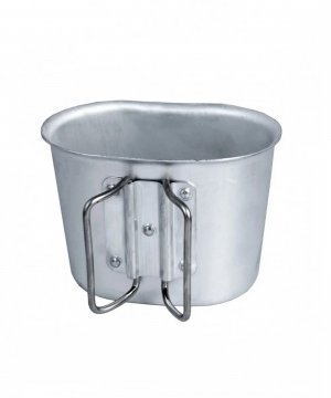 Превью Фляжка мох пластиковая с алюминиевым котелком &mdash; 5