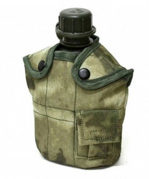 Превью Фляжка мох пластиковая с алюминиевым котелком &mdash; 6