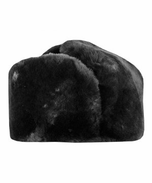 Шапка зимняя черная цигейковая &mdash; 2