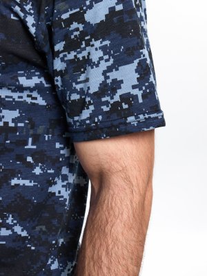 Превью Футболка цифра темно-синяя &mdash; 6