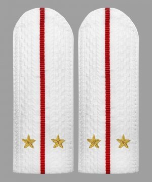Превью Погоны полиции белые лейтенант золото &mdash; 1